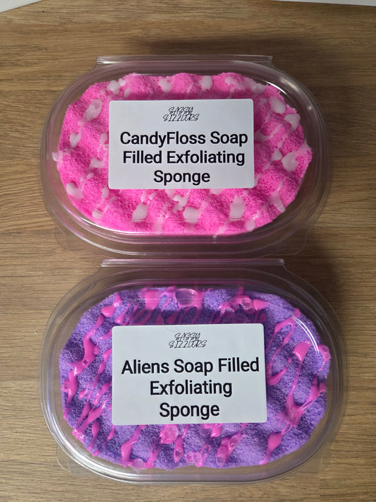 Soap Filled Exfoliating Sponge