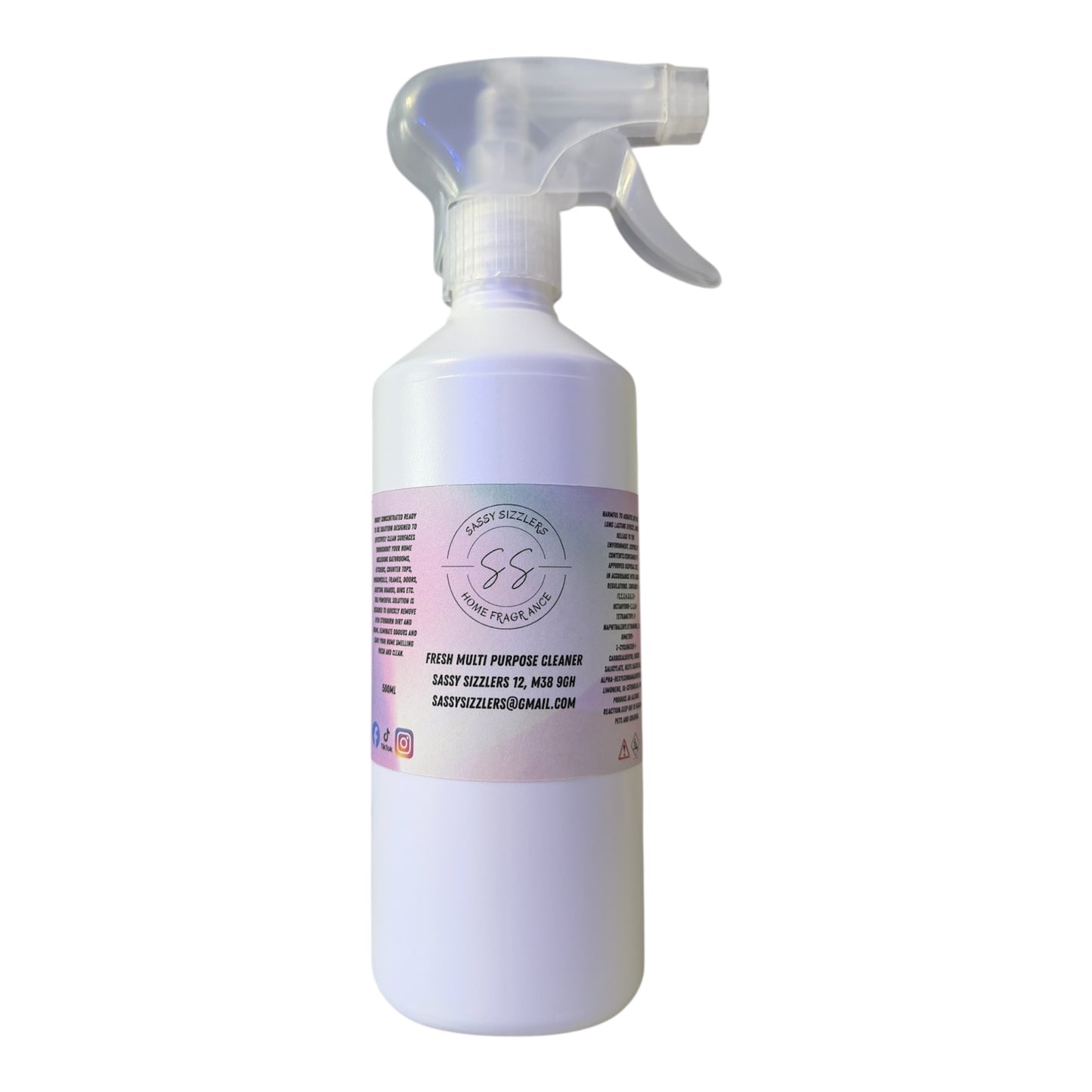 Sassy Sizzlers XL Multi Purpose Cleaner For Your Everyday Cleaning - Make Cleaning Easier With Our Powerful Solution That Removes Even Stubborn Dirt & Grime, Leaving Your Home Smelling Incredible - 500ml