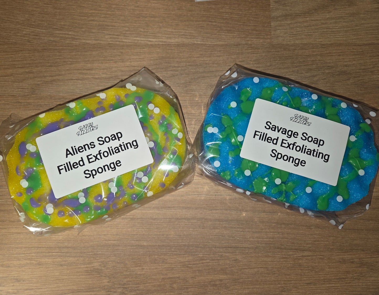 Soap Filled Exfoliating Sponge